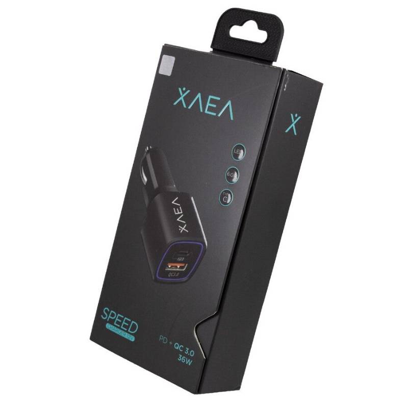 Cargador XAEA MOD-38 Chip QualComm 3.0 USB Tipo C 36W 6A