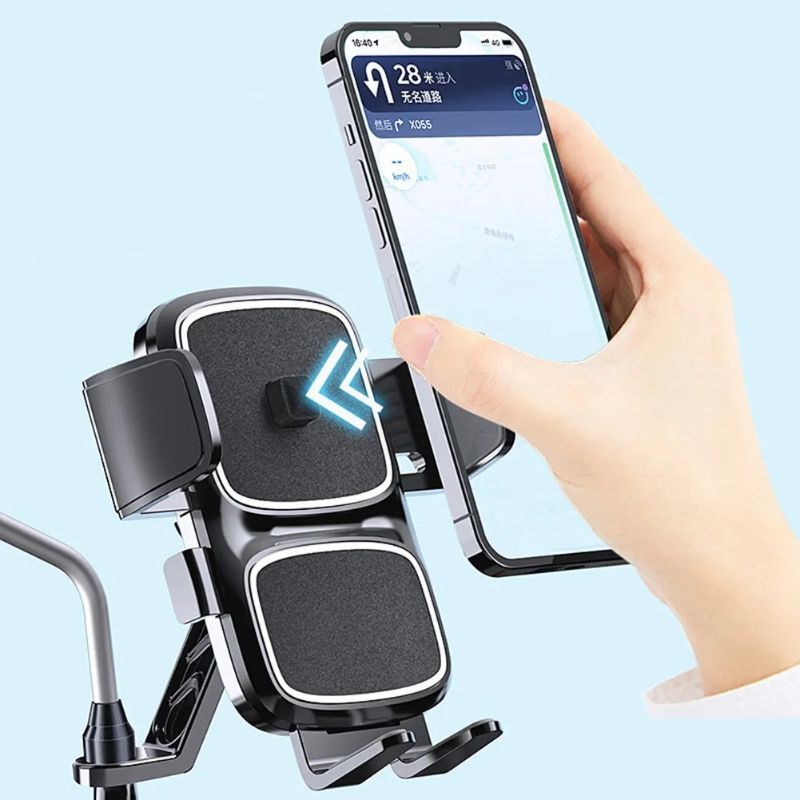 Soporte Celular para Moto. Fijacion al espejo.