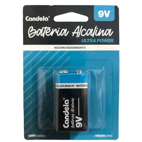 Bateria 9V Candela Alcalina