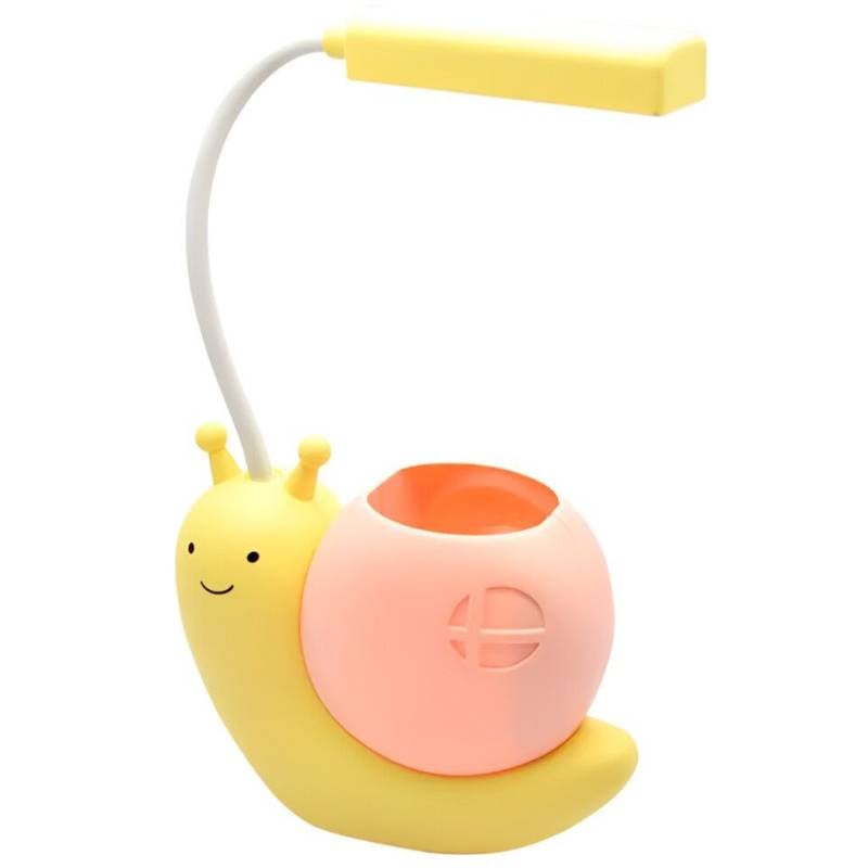 Lampara de Escritorio LED Portalapices Caracol