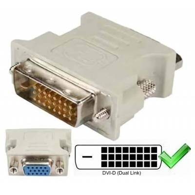 Adaptador DVI-D (Macho) a VGA (Hembra)