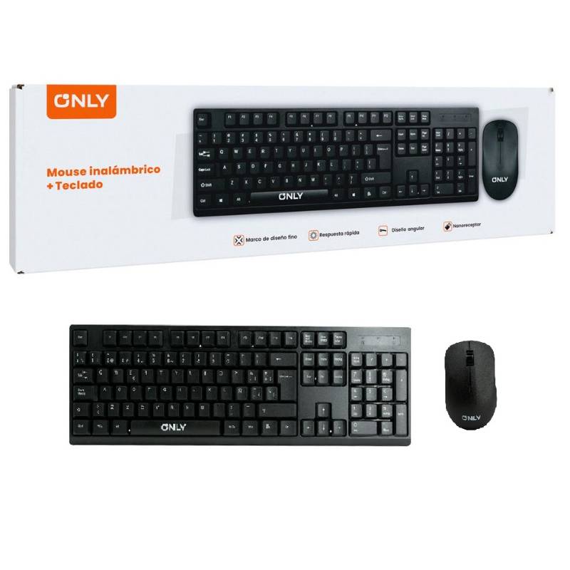Only MODO-732 Combo Teclado y Mouse INALAMBRICO
