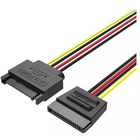 Alrgador para cable SATA Power Extremo en L