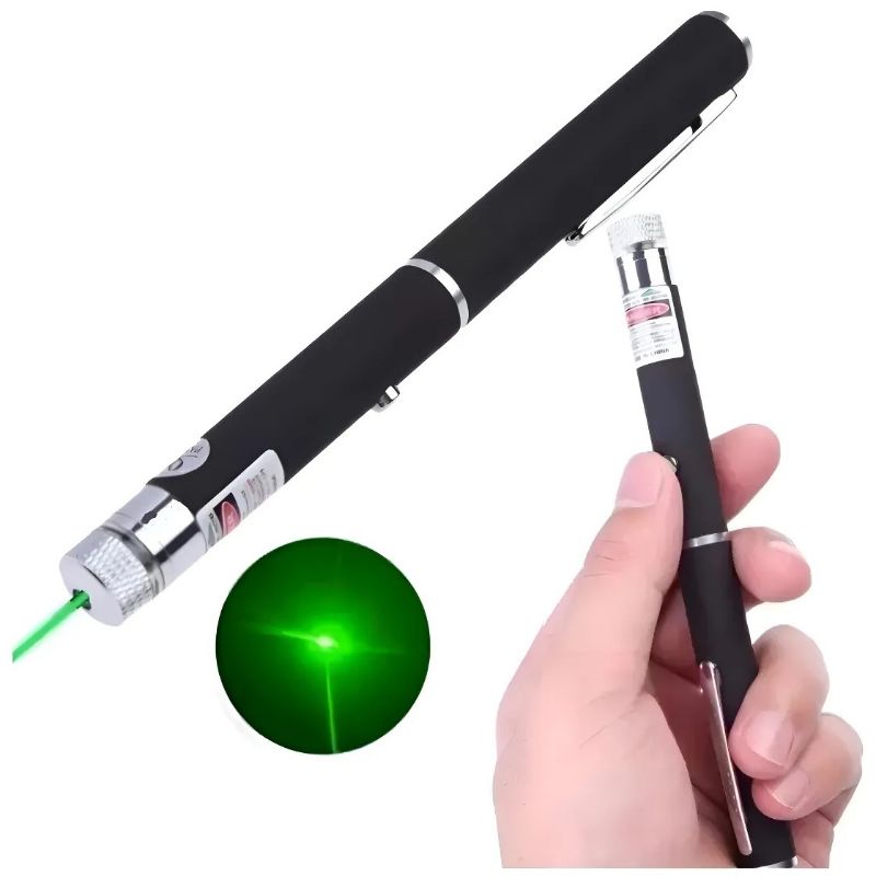 Puntero Laser Verde (Funciona con dos Pilas AAA, no incluidas)