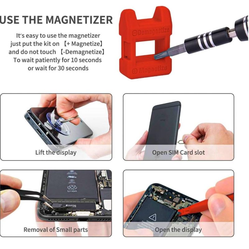 Kit Herramientas Reparacion Celulares/Tablets/Notebooks Magnetico 115 en 1