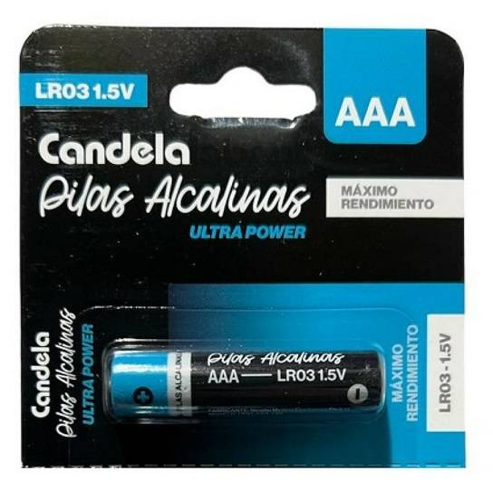 Pila Candela AAA 1,5Volts. Por Unidad