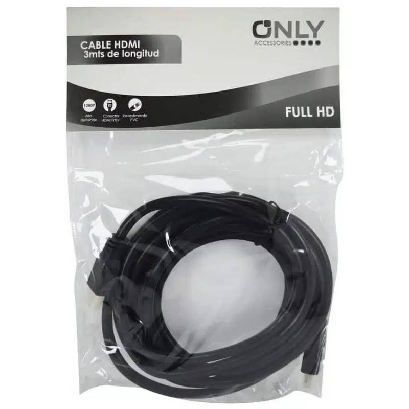 Cable HDMI PVC 1080p 3Mts