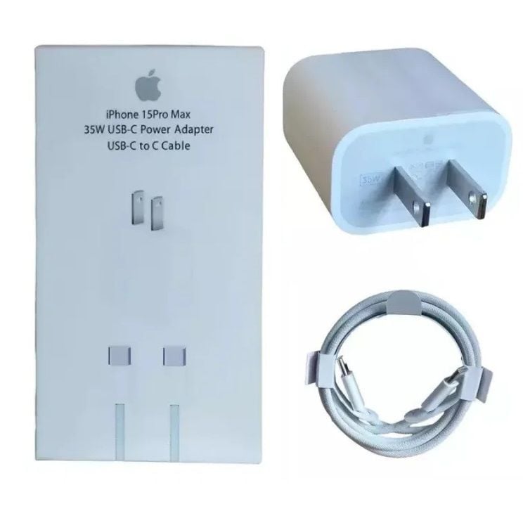 Cargador Iphone Tipo C 35W Con cable Tipo C a C. Carga Rapida (AAA)