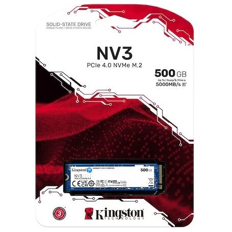SSD M2 2280 Kingston SNV3S/500G NV3 500Gb NVMe GEN 4