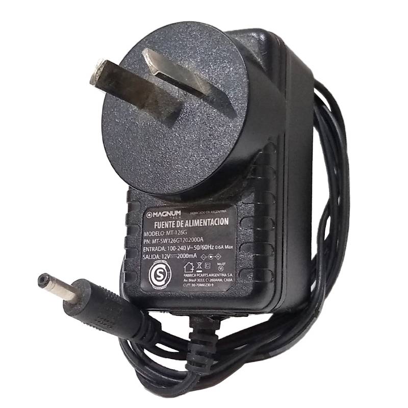 Cargador 12V 2A Pin Fino Noblex G7 - Juana Manso