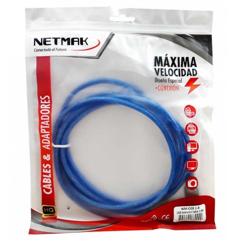 Netmak NM-C09 Alargador USB  5Mts