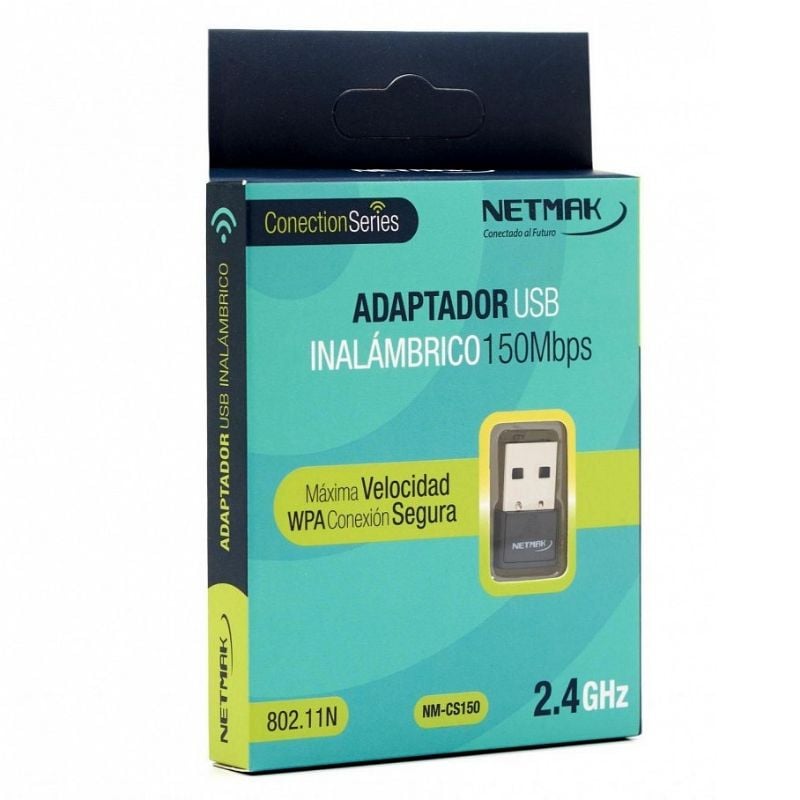 Adaptador Inalambrico Netmak NM-CS150 150Mbps  WiFi 2.4Ghz