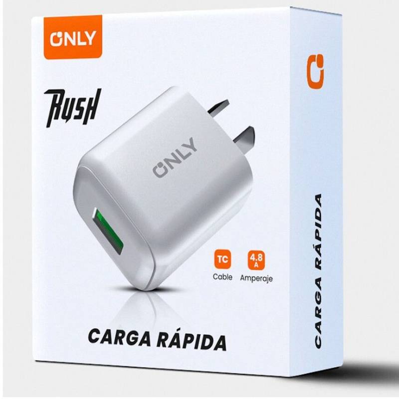 Only MODO-018 Rush 4.8A USB + Cable Tipo C Desmonatable