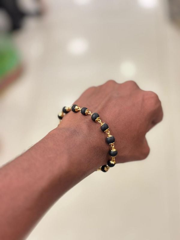 Gold Plated Karungali Bracelet