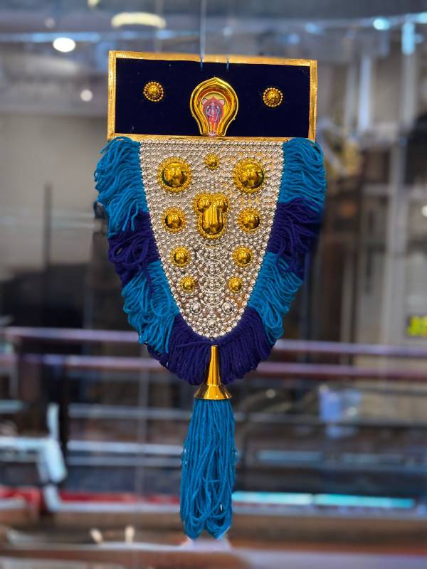 Peacock thread combination car hanging model netipattam