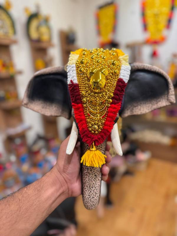 Fiber Elephant with Netipattam