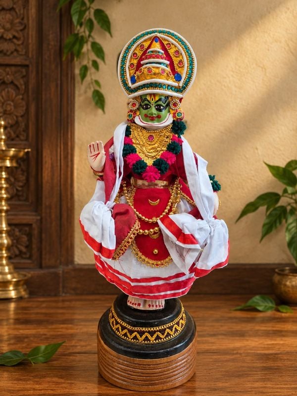 18 inch Pacha Kathakali Standing Sculpture