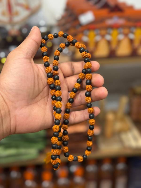 Rudraksham with karingali mala
