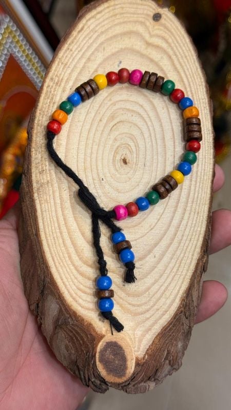 Wooden colour beads bracelet
