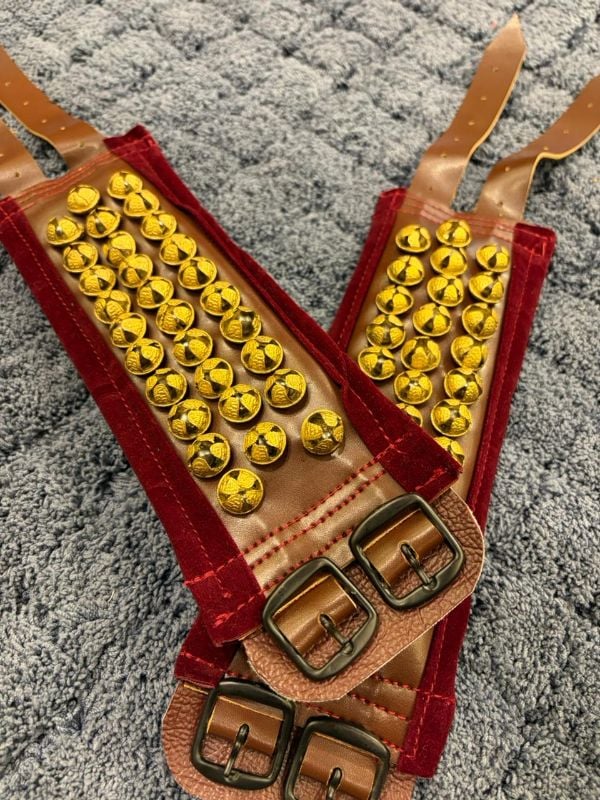 Maroon Three layer Light weight Chilanka Without Bag for classical dance