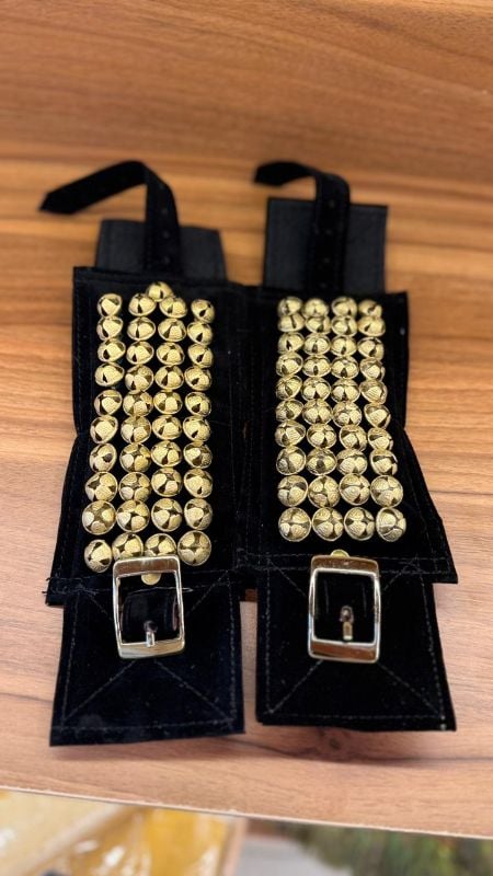 Premium Black Four Chilanka Without Bag for classical dance