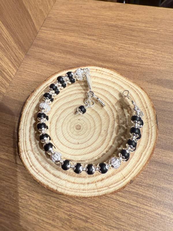 karungali silver double layer bangles