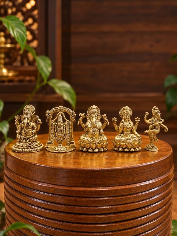 1.5 Inch Brass Miniature Idol