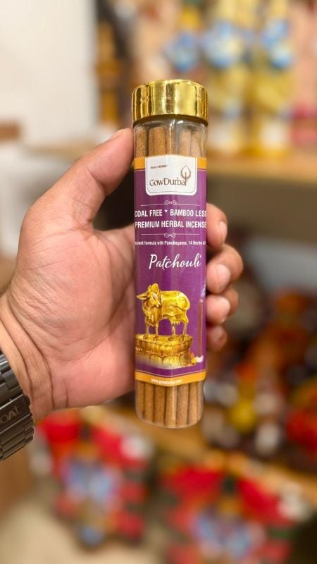 (3 pack) Patchouli Bamboo less Incense for pooja