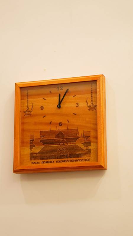 Guruvayur Temple wooden clock