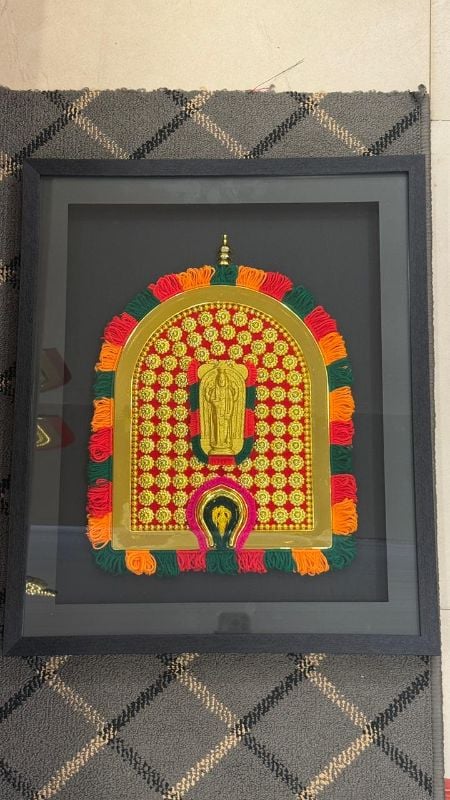 Guruvayoorappan kolam frame