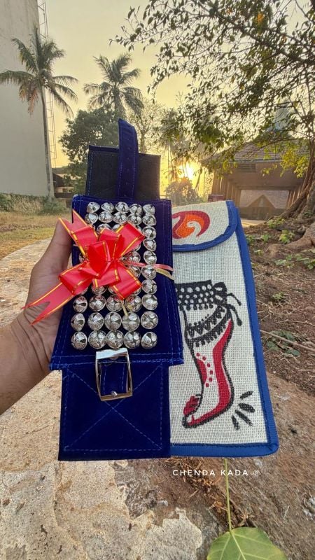 Blue silver chilanka combo with bag