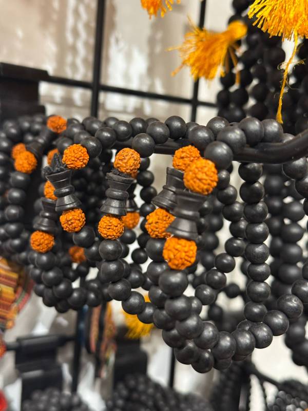 Rudraksham with karingali bracelet