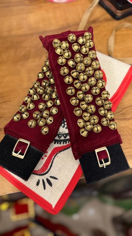 Dark Maroon Five layer Chilanka Without Bag for classical dance (Single buckle)