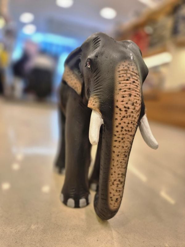 9 Inch Polymarble Elephant