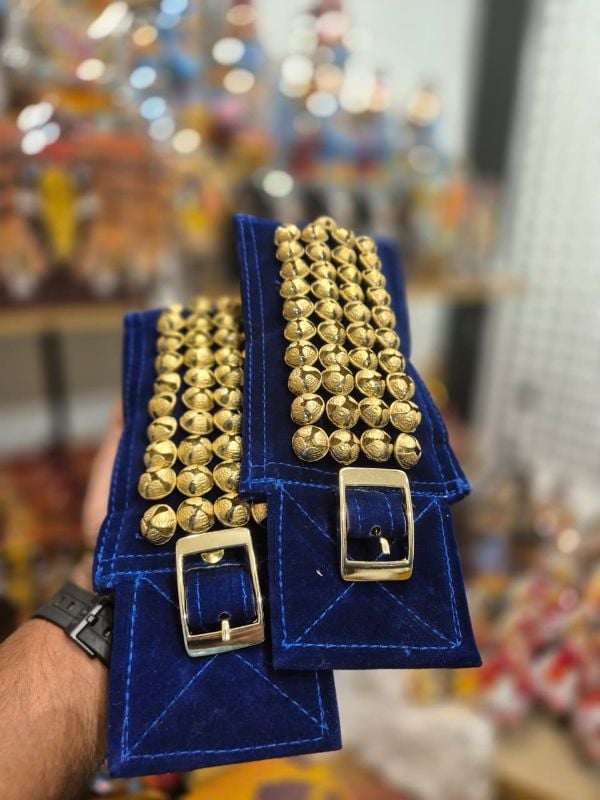 Blue Four Layer Antique Bells Chilanka