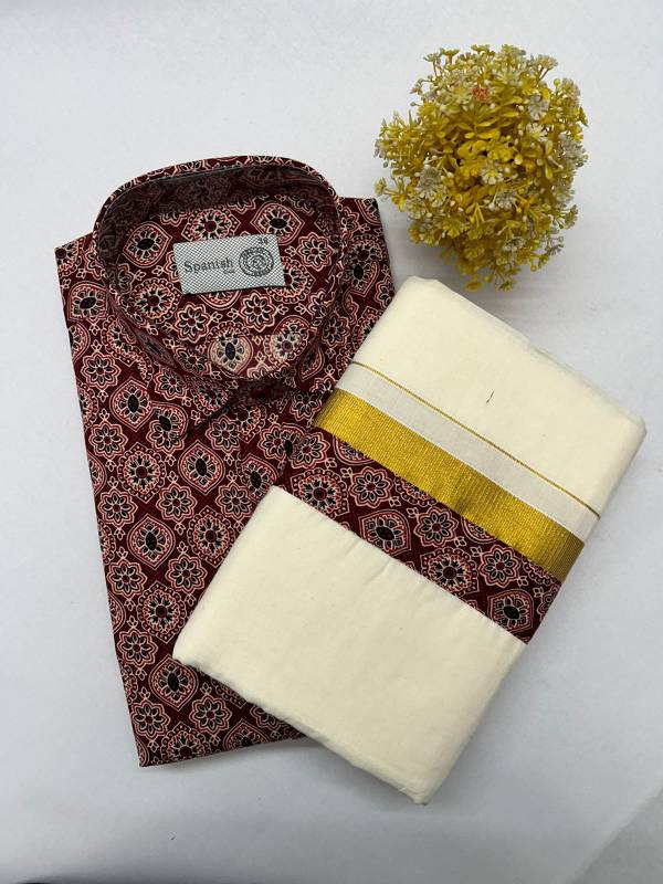 Onam combo Ajark printed model CK31 (25.A)
