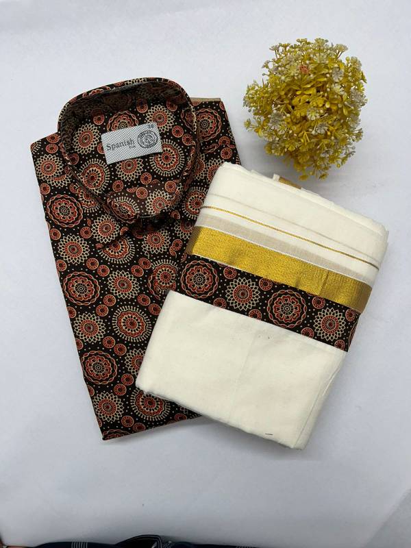 Onam combo Ajark printed model CK33 (30.C)