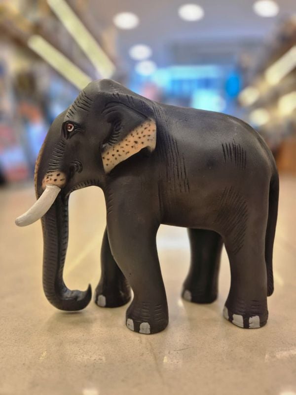 9 Inch Polymarble Elephant