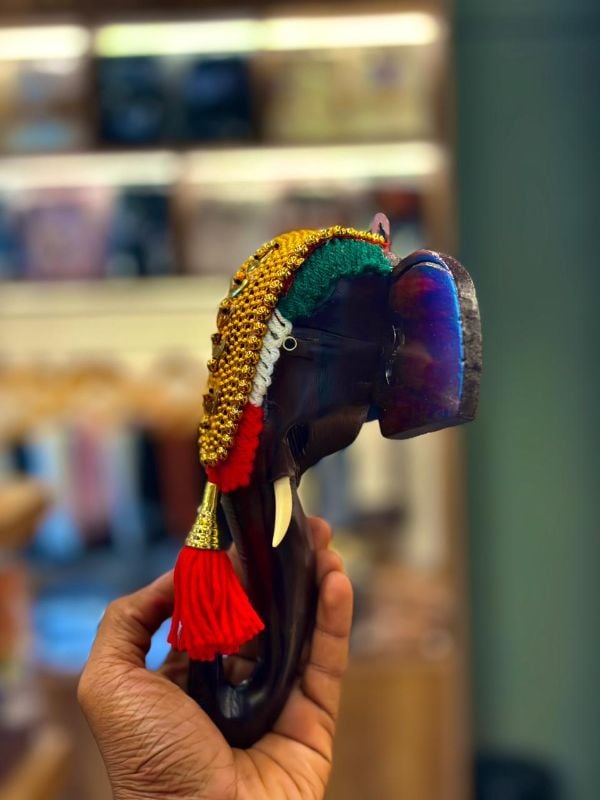 8 Inch Elephant Pooram Head