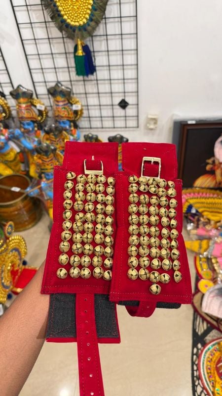 Red Five layer Chilanka Without Bag for classical dance