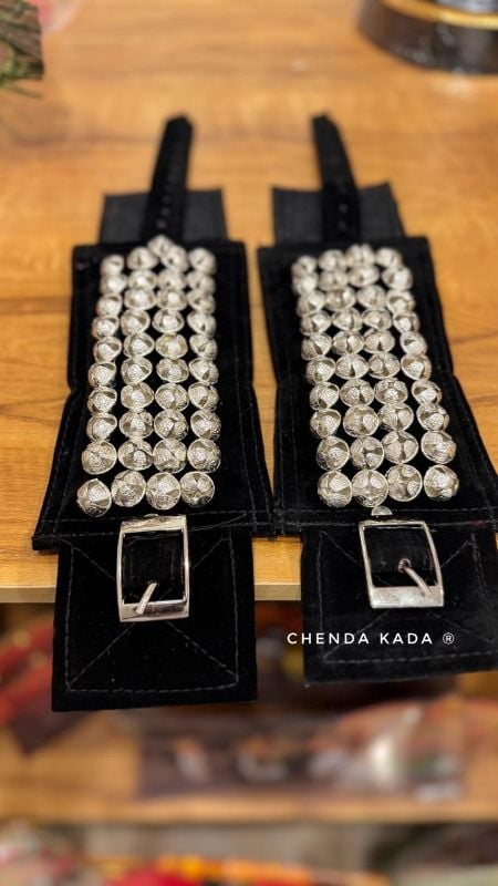 Black Four Layer Silver Bells Chilanka