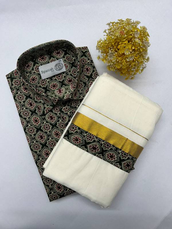 Onam combo Ajark printed model CK29 (25.C)