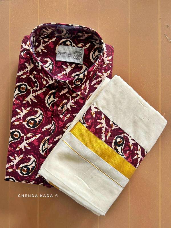 Onam combo Ajark printed model CK04 (32.B)
