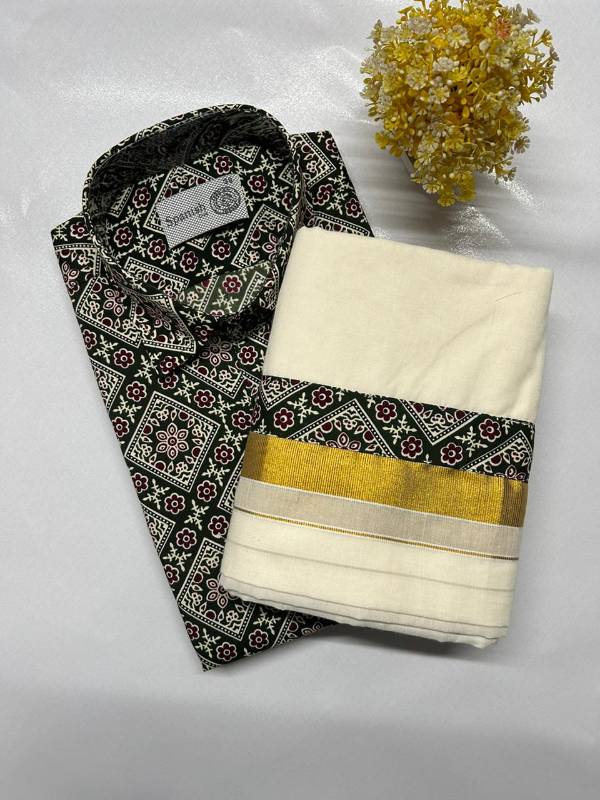Onam combo Ajark printed model CK06 (24.B)