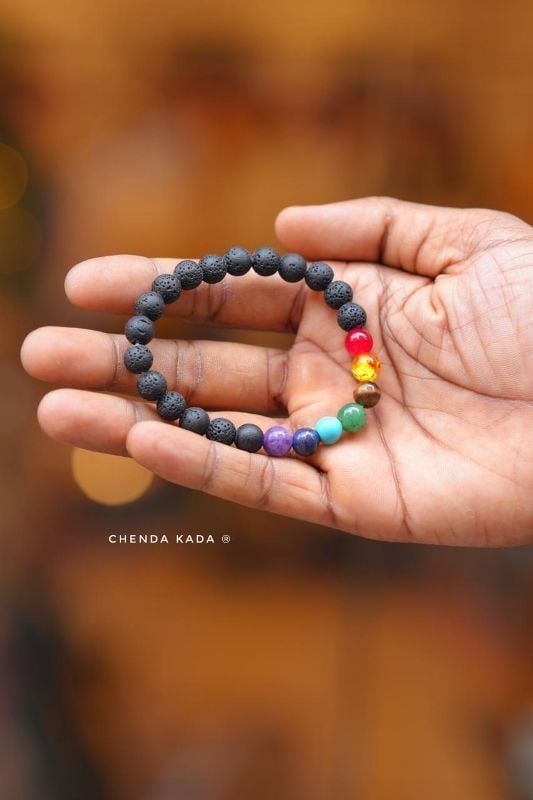 Lava seven chakra bracelet