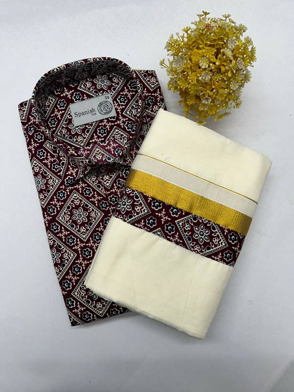 Onam combo Ajark printed model CK35 (24.A)