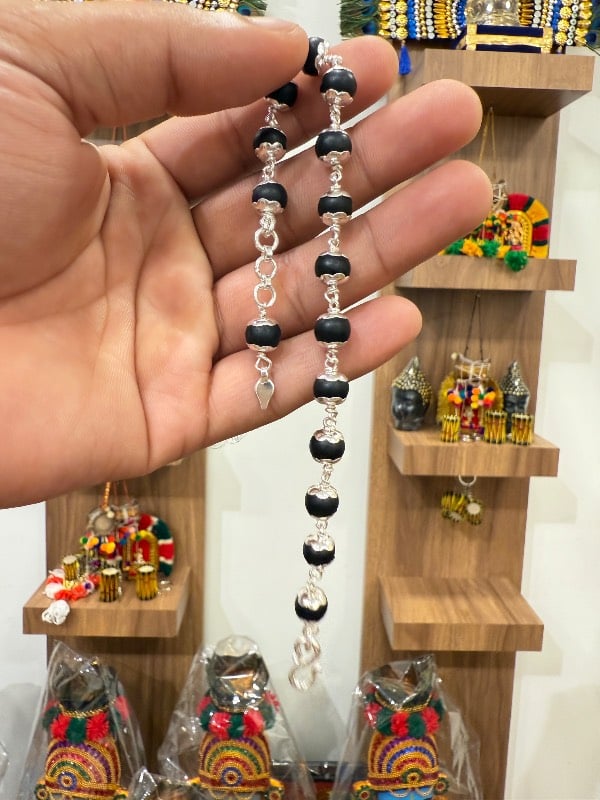 Karungali pure silver Bracelet