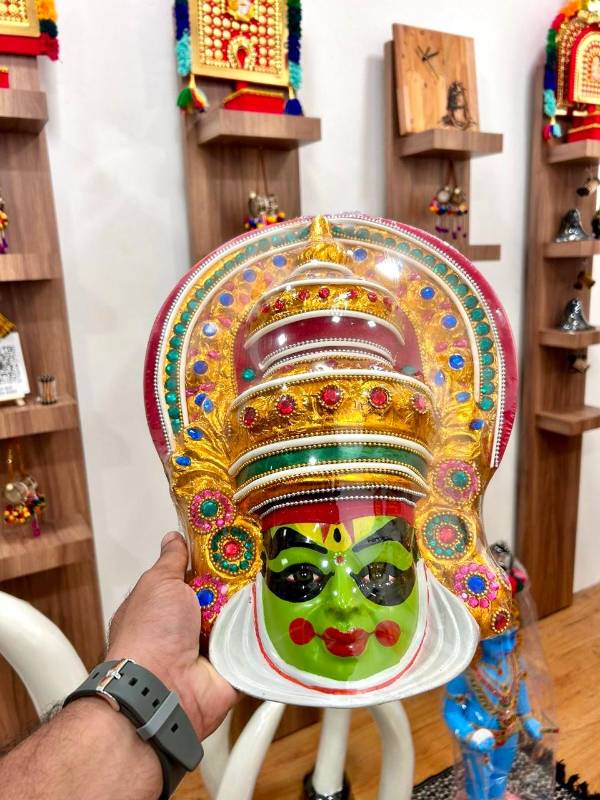 Fiber Kathakali Face- Medium