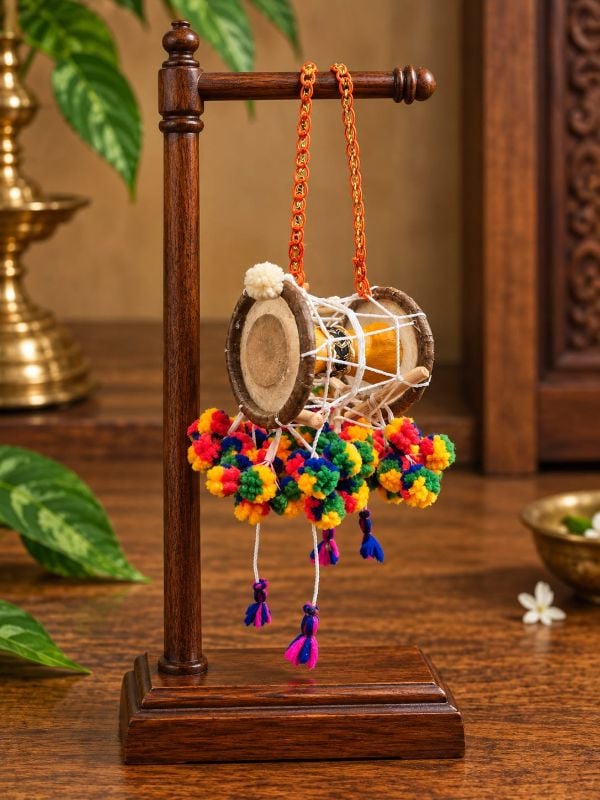 3 inch Idakka miniature- Kathakali padam Multi colour model