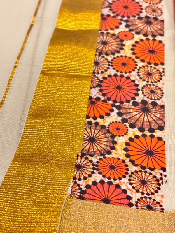 Flower Model Ready To Wear Mundu